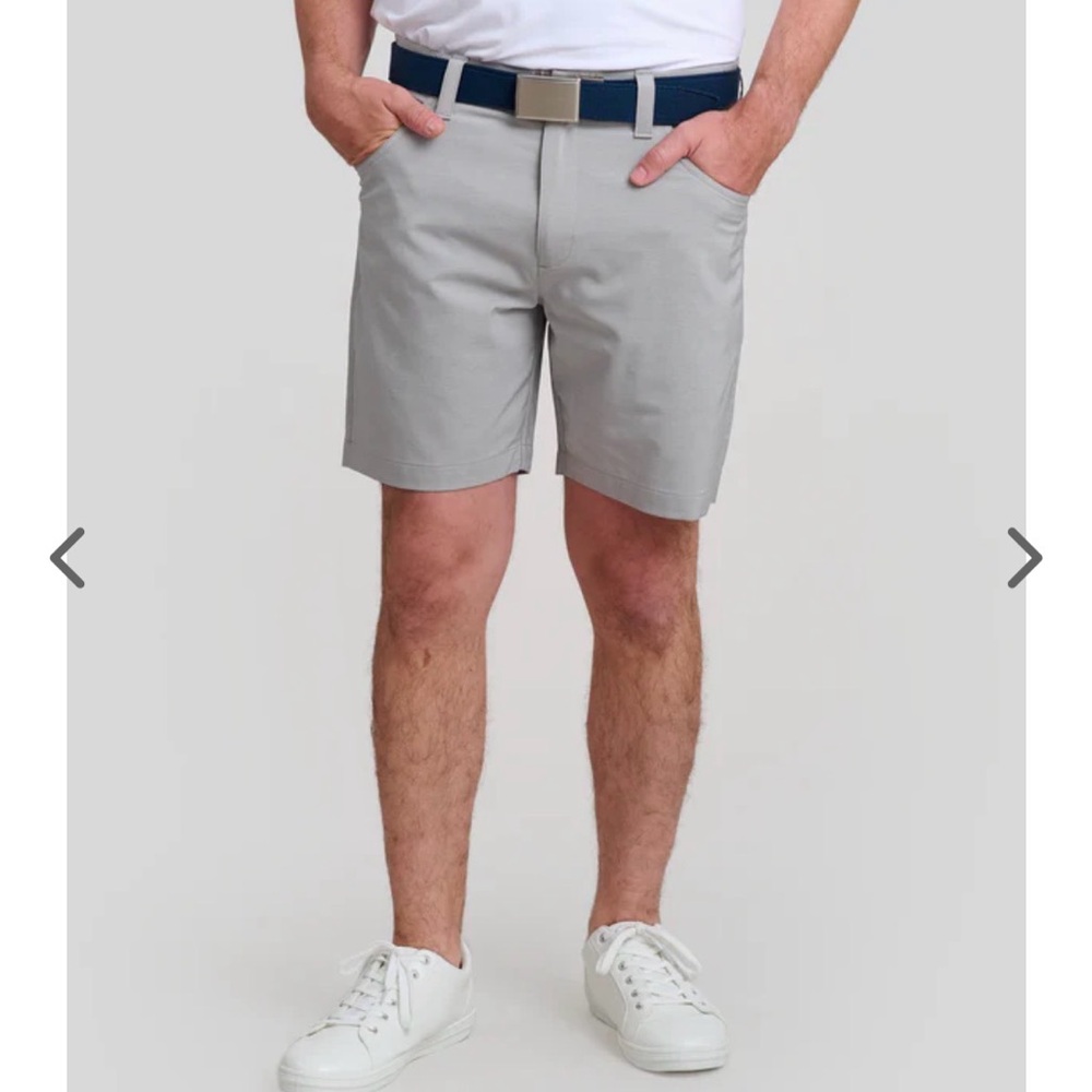 NWOT William Murray Golf 7” Short Straight Fit Light Gray - Picture 7 of 8